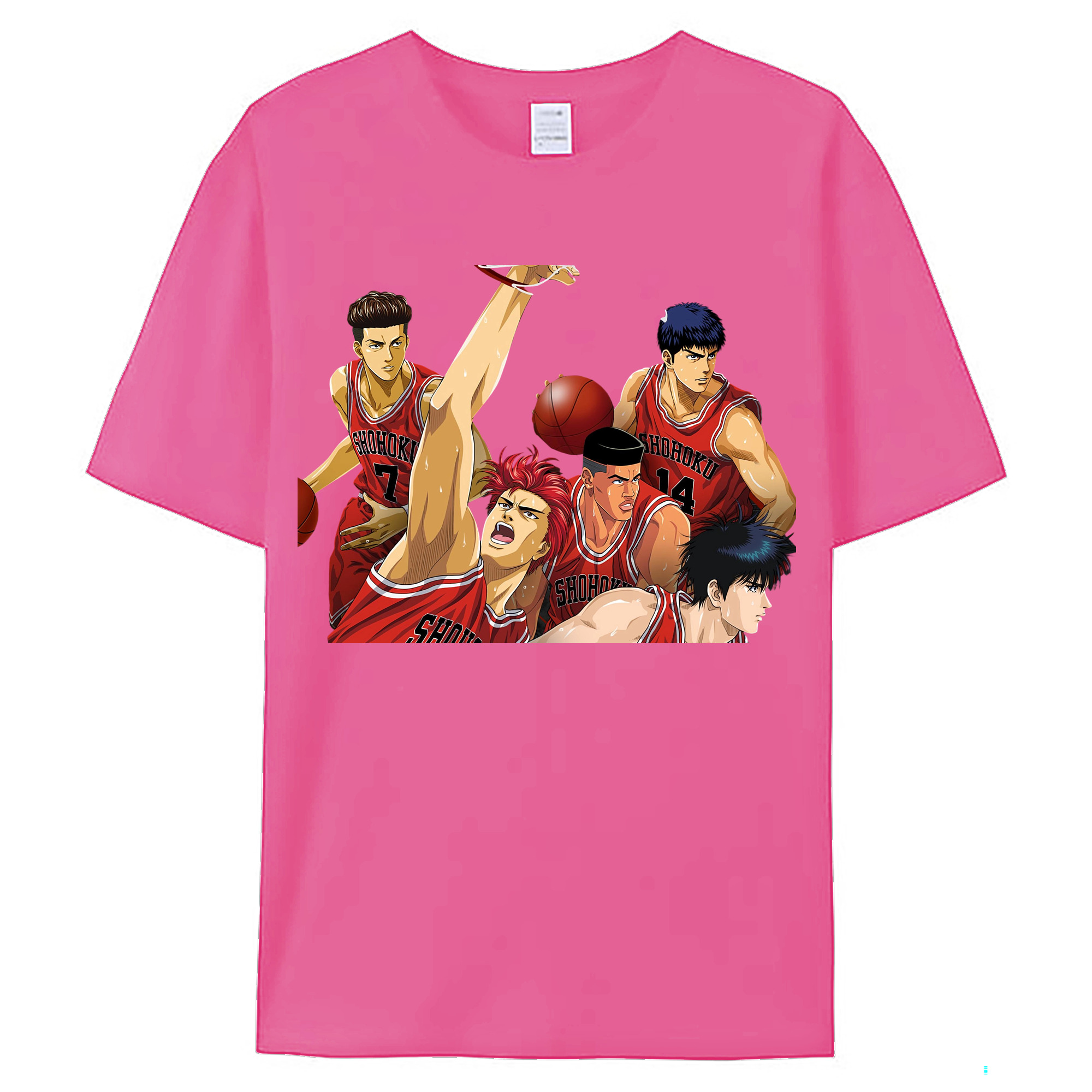 （画像用） SLAM DUNK／スラムダンク レディースカジュアルプリントTシャツ（綿100％）